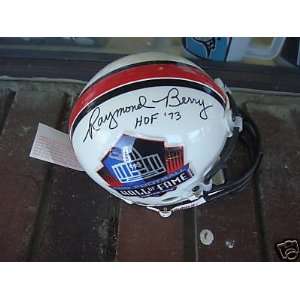 Raymond Berry Hall Of Fame Signed Auth Mini Helmet Coa
