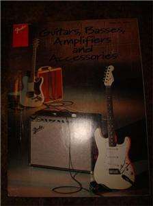 1996 Vintage FENDER Catalog   Guitars Basses Amps Full Line Brochure 