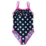 Carters Ruffle Dot One Piece Swimsuit   Girls 4 6x