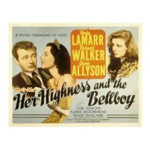 Her Highness and the Bellboy, Robert Walker, Hedy Lamarr, June Allyson 