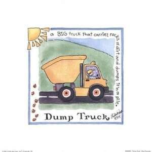  Dump Truck Lila Rose Kennedy. 8.00 inches by 8.00 inches 