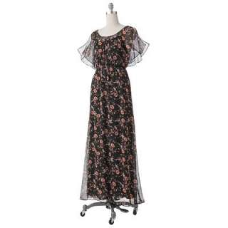LC Lauren Conrad Floral Chiffon Maxi Dress