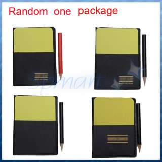 FIFA Soccer Football Referee Wallet Notebook & Red/Yellow Card/PENCIL 