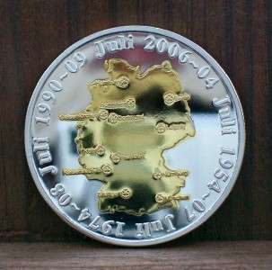 2006 SOCCER WORLD CUP GERMANY GOLD & SILVER MEDAL / COIN  