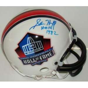 Autographed Sam Huff Mini Helmet   HOF 82 HOF JSA   Autographed NFL 