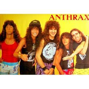  Anthrax   Scott Ian   Group Yellow Original 1987 24x35 