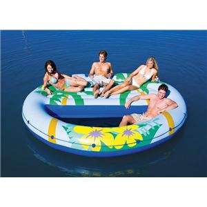   Intex Island Oasis Inflatable Floating Pool Lounge 078257582846  