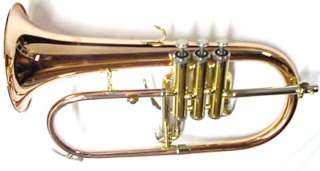 New Bronze JAZZ Flugelhorn w/case & Bach valve oil + Selmer trumpet 