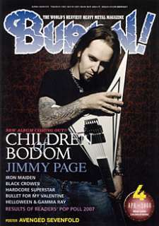 BURRN Magazine 04/08 CHILDREN OF BODOM JIMMY PAGE NEW  