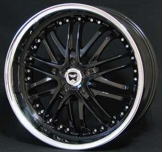 20 BLACK WHEELS RIMS FORD FLEX TAURUS FUSION MUSTANG CHRYSLER 300C 