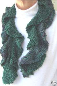 Noro HANA SILK Ruffled Right Scarf Knitting Pattern  