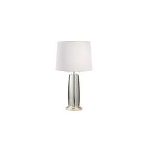 Thomas OBrien Keith Crystal Column Lamp in Crystal and Polished 