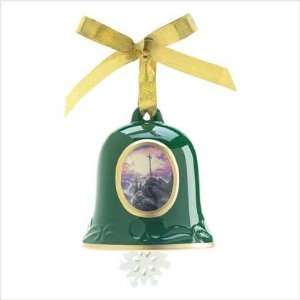Thomas Kinkade Green Bell Ornament