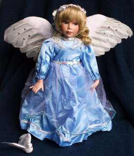 PARADISE GALLERIES Porcelain Doll Angel of Peace MIB  