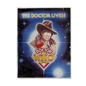  Doctor Who 4th Doctor   Tom Baker   Vintage 1983 Poster 