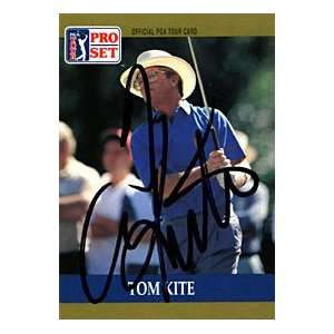 Tom Kite Autographed / Signed 1990 Pro Set Card