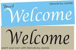 Stencil Welcome Home Decor Shabby Garden Primitive Sign  