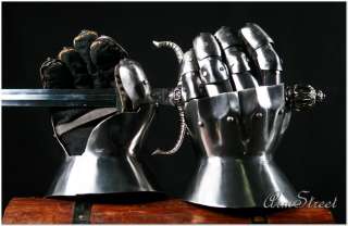   famous Hourglass finger gauntlets for SCA and medieval reenactment