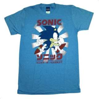 Sonic The Hedgehog Classic Sega Genesis Kanji Japanese Soft T Shirt 