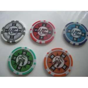  DC Batman Wayne Casino Chips set of 5   SDCC 2011 