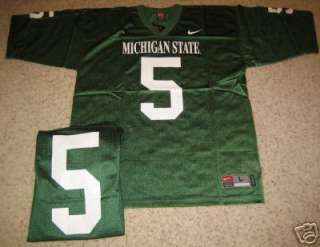 MICHIGAN STATE SPARTANS FOOTBALL JERSEY XL GREEN 5  