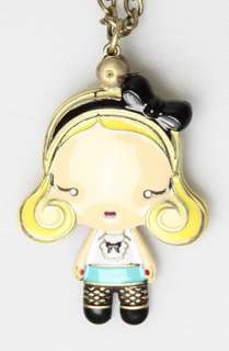 Charm Enamel Cartoon Gwen Stefani Girl Locket Necklace With Mirror Can 