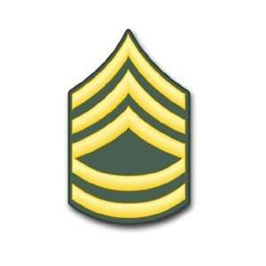 US Army E 7 Sergeant 1st Class Rank Insignia vinyl transfer decal 
