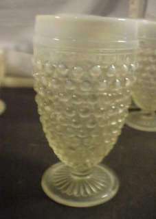French Opalescent Hobnail Tumbler Water Glass Fenton  