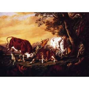 FRAMED oil paintings   William Aiken Walker   24 x 18 inches   Wolves 