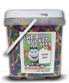 The Big Bucket of Golf Tees 750 2 3/4 Colored  