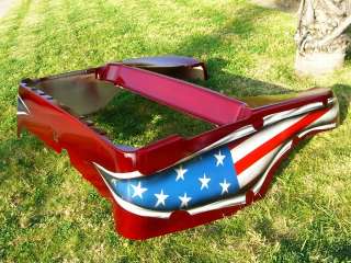 CLUB CAR PRECEDENT GOLF CART CUSTOM American Flag stars rip Body Cowl 