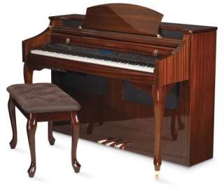 Suzuki Vg 17 Spinet Digital Piano, High Gloss Mahogany Brown
