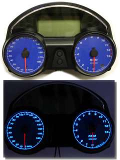 Speedhut Kawasaki ZX 14 ZX14 Gauges Blue Glow NEW  