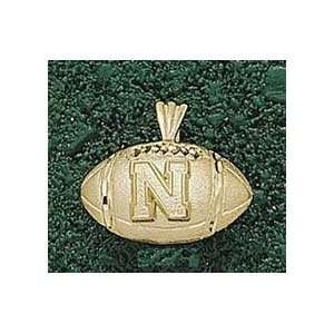  Anderson Jewelry Nebraska Cornhuskers Football Gold Charm 