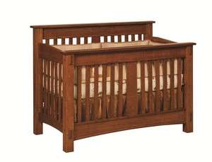   Furniture Crib Changer Solid Wood Nursery Set Conversion Toddler Bed