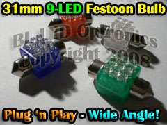 T10 & Festoon LED Bulbs with Canbus system (Built In Resistors)