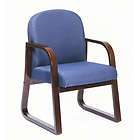 lot of 8 mahogany frame side guest office chairs with
