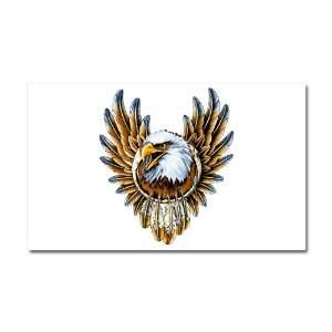  Car Magnet 20 x 12 Bald Eagle with Feathers Dreamcatcher 