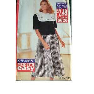   10 SEE & SEW BY BUTTERICK 6626 RATED VERY EASY Arts, Crafts & Sewing