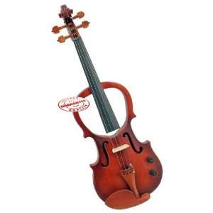  NATURAL ELECTRIC VIOLIN WITH HARD CASE 4/4 Musical 