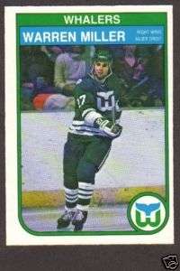 1982 83 OPC Hockey Warren Miller #127 Whalers NM/MT  