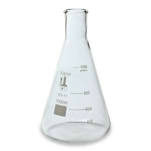   Narrow Mouth Erlenmeyer Flask  Industrial & Scientific