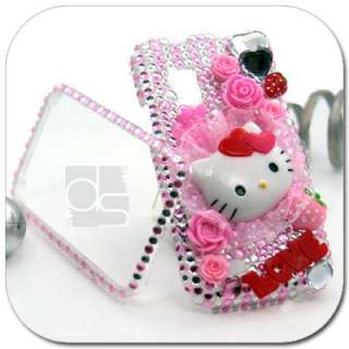 Hello Kitty 3D Bling Crystal Hard Skin Case For T mobile HTC Mytouch 