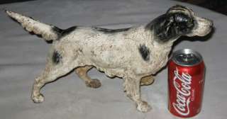 ANTIQUE CAST IRON HUBLEY HUNTING DUCK DECOY RETRIEVER DOG ART STATUE 