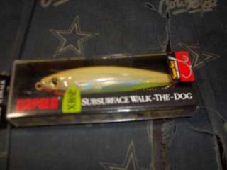 RAPALA 3 1/2 XRAP SUBWALK XRSB 9 RARE BONE CHARTREUSE SUBSURFACE WALK 