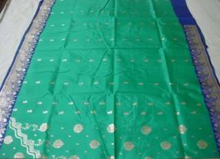 New Bollywood Vintage Designer 100% Banarsi Silk Saree Curtain Dress 