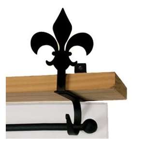  Fleur De Lis Curtain Shelf Brackets