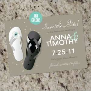  Flip Flop Save the Date Cards   Print Your Own Everything 