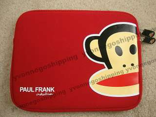USA NEW Paul Frank ipad 2 ipad Soft neoprene Case Sleeve Bag Pouch Red 