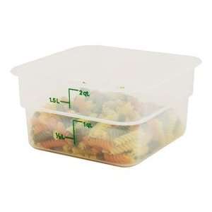  Translucent   2 Quart CamSquare Food Storage Container 